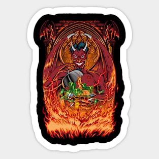 devil temptation Sticker